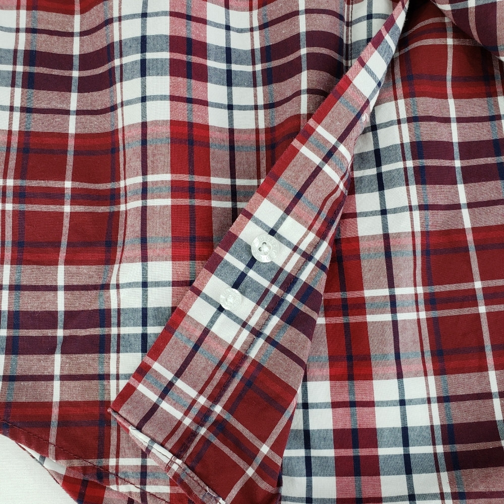 Disney Parks Plaid Button Down Dress Shirt - Picture 6 of 7